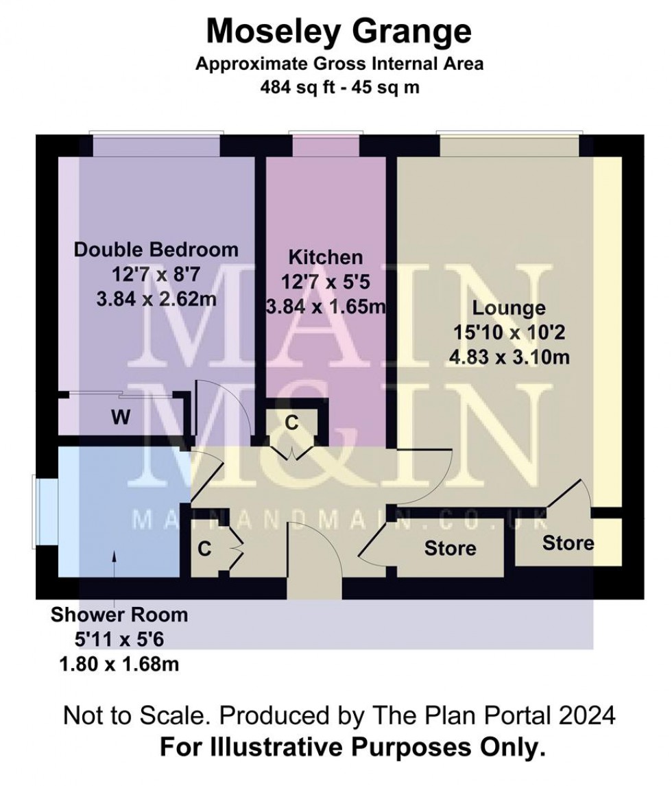 Floorplan for Moseley Grange, Cheadle Hulme