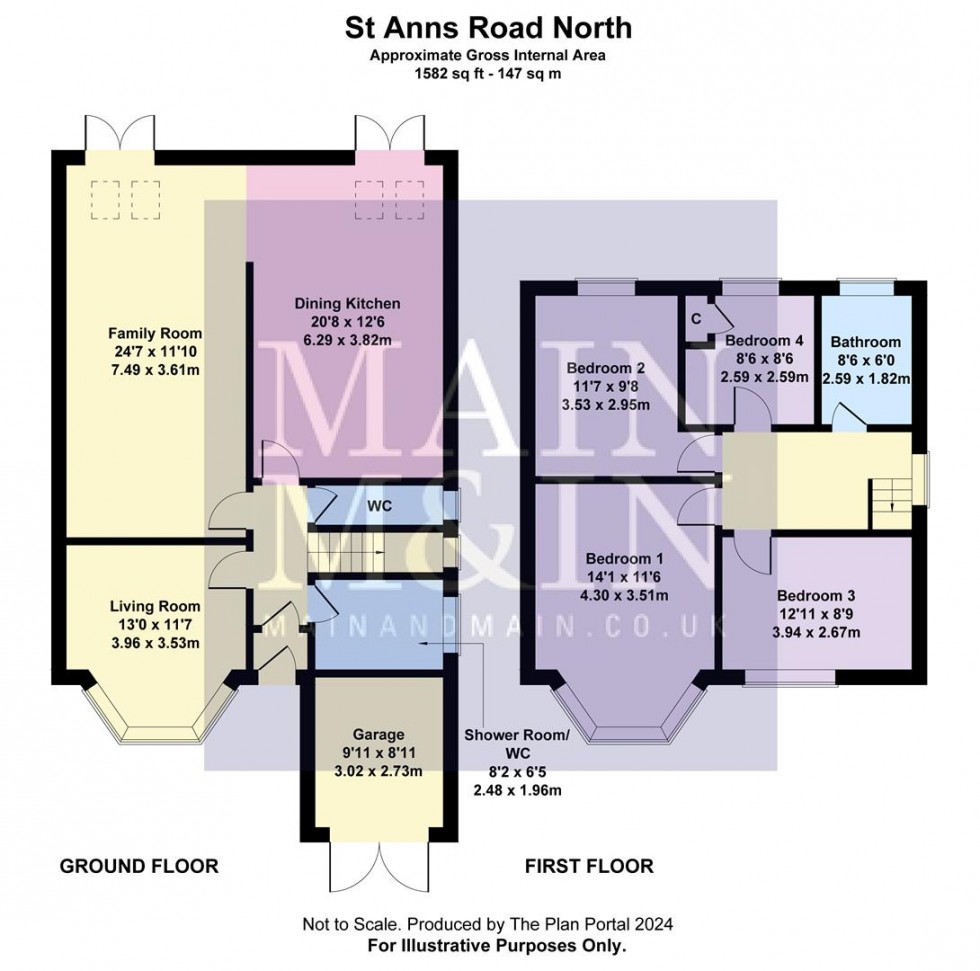 Floorplan for St Ann's Road North, Heald Green