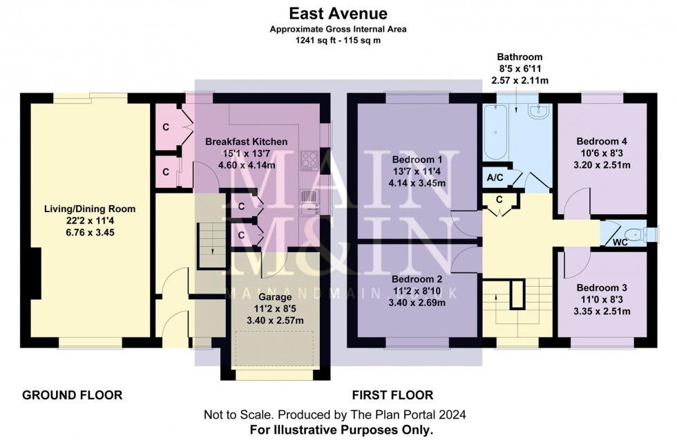 Floorplan for East Avenue, Heald Green