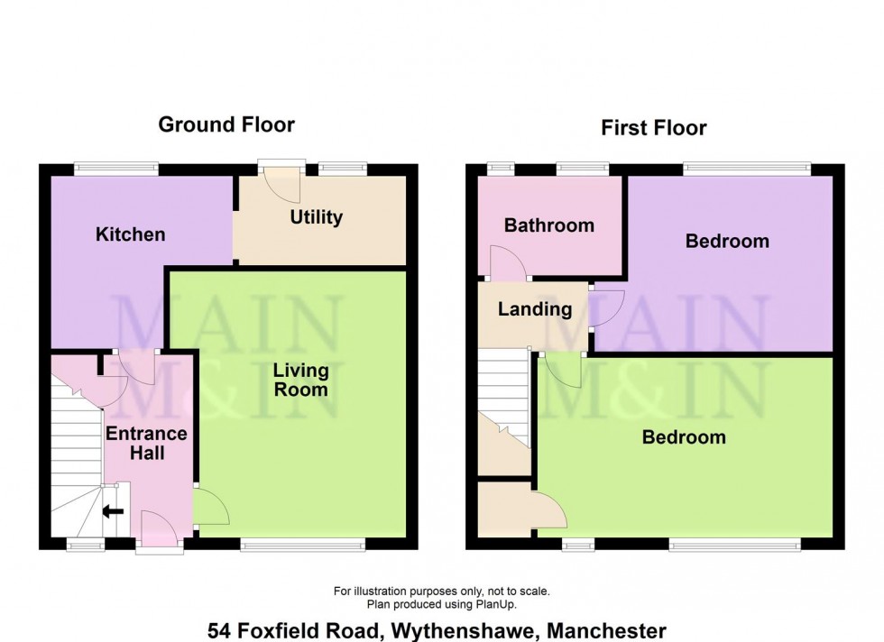 Floorplan for Foxfield Road, Wythenshawe