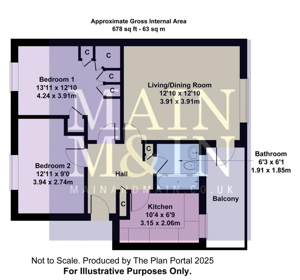 Floorplan for Hall Lane, Baguley, Manchester