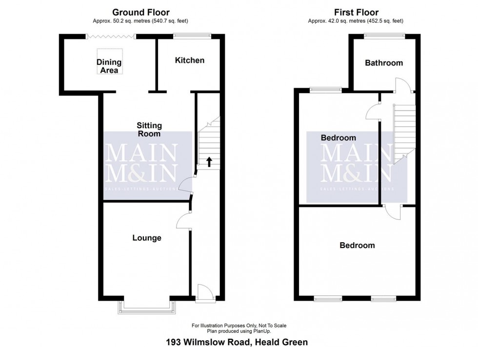 Floorplan for Wilmslow Road, Heald Green