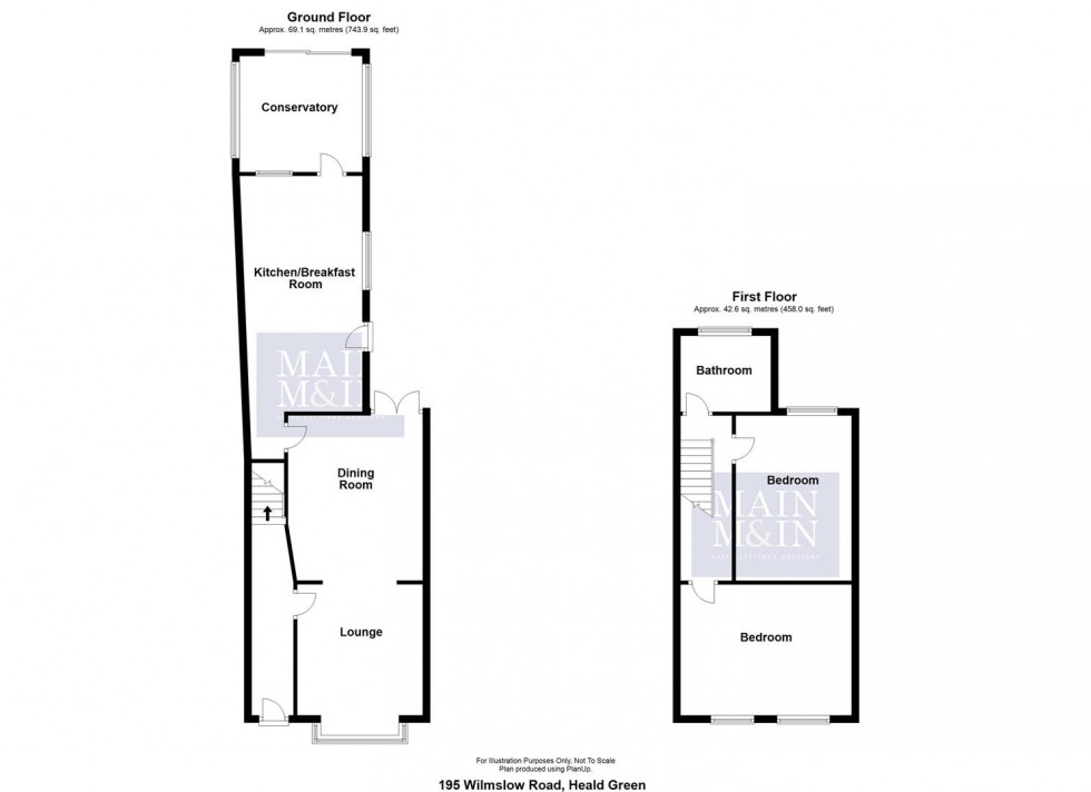 Floorplan for Wilmslow Road, Heald Green