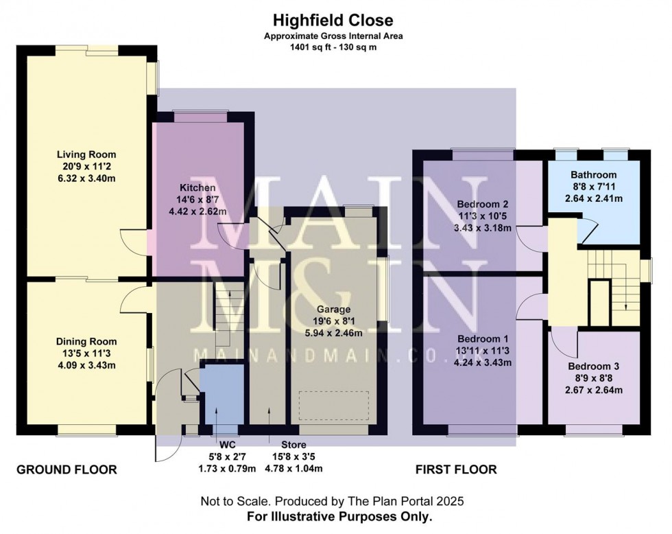 Floorplan for Highfield Close, Davenport