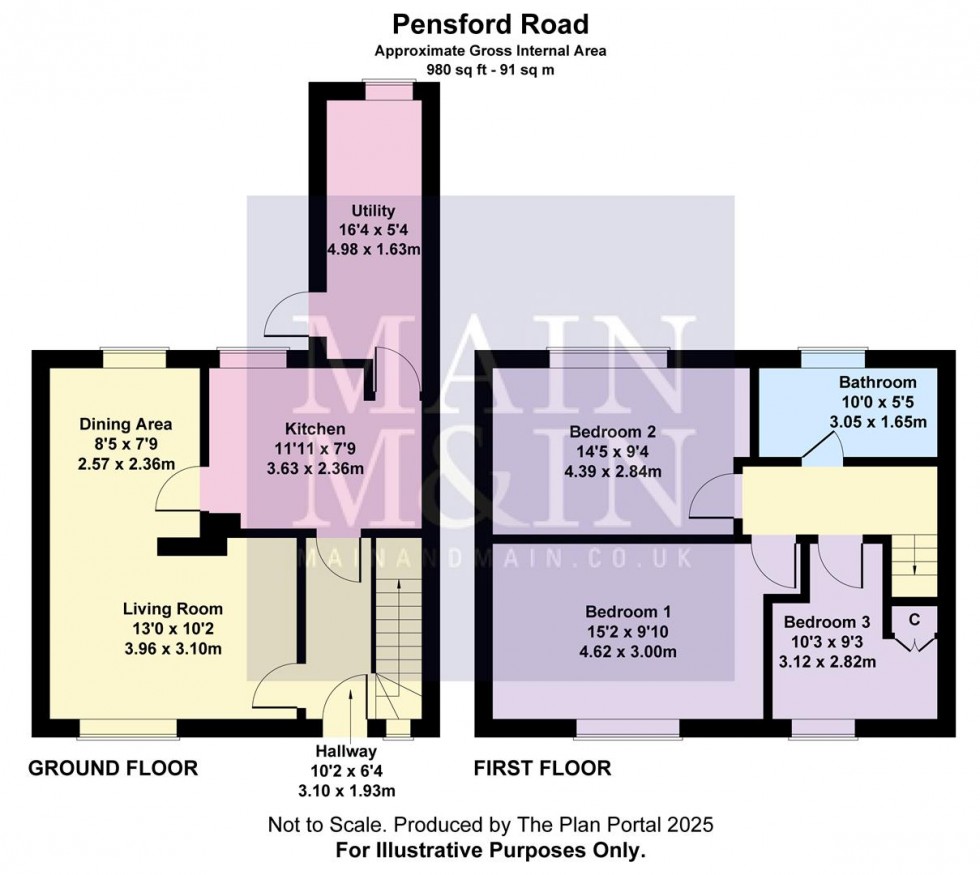 Floorplan for Pensford Road, Newall Green