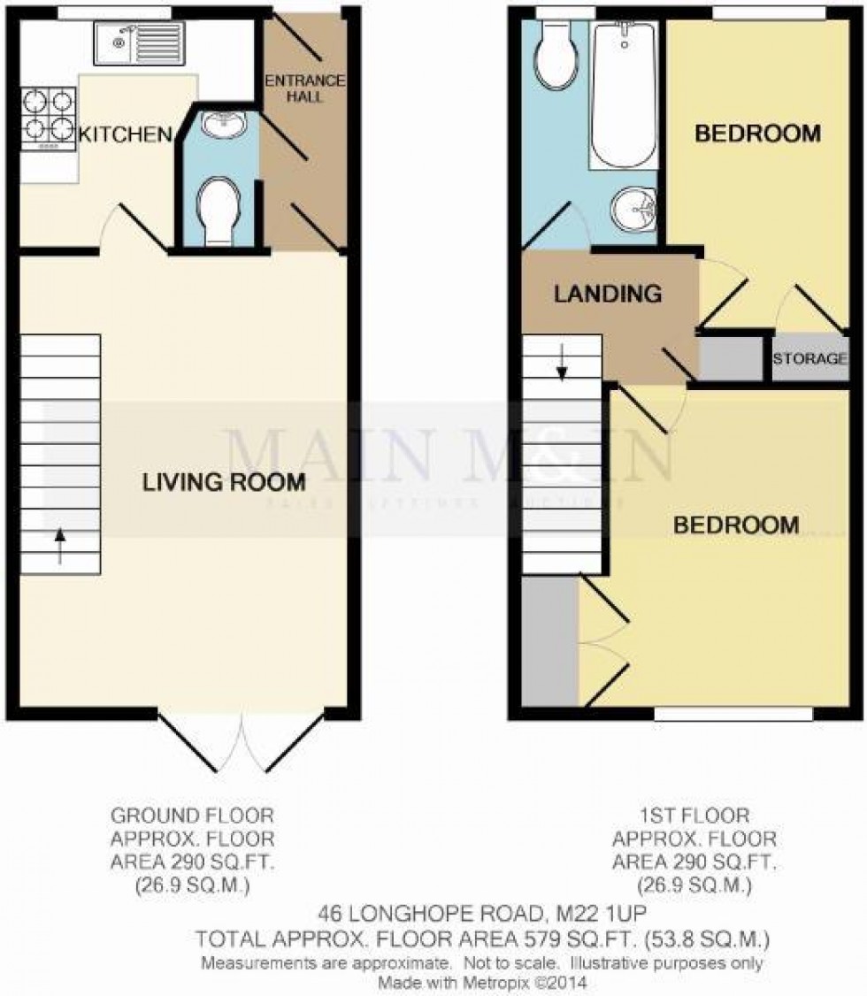 Floorplan for Longhope Road, Manchester