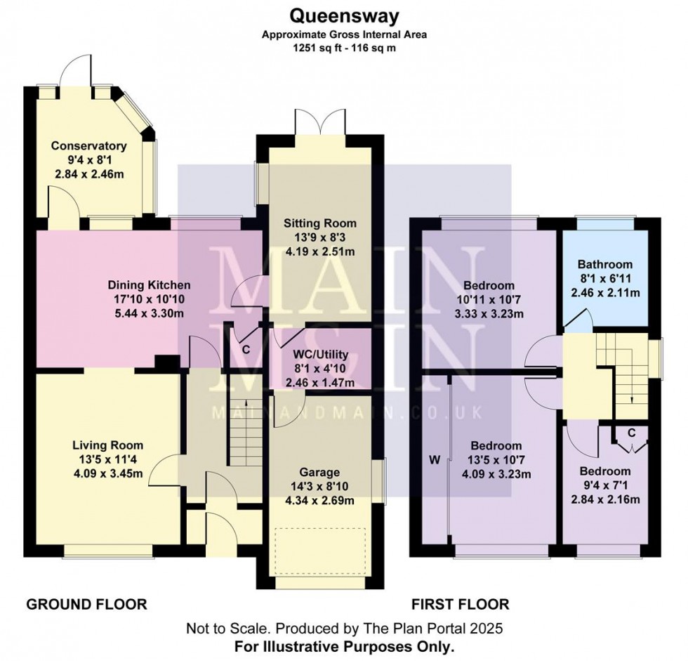 Floorplan for Queensway, Heald Green