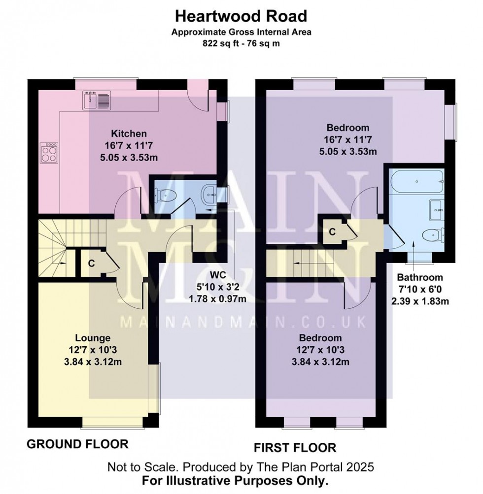 Floorplan for Heartwood Road, Newall Green