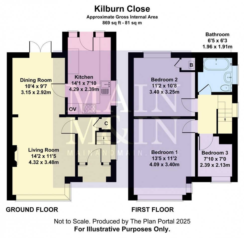 Floorplan for Kilburn Close, Heald Green
