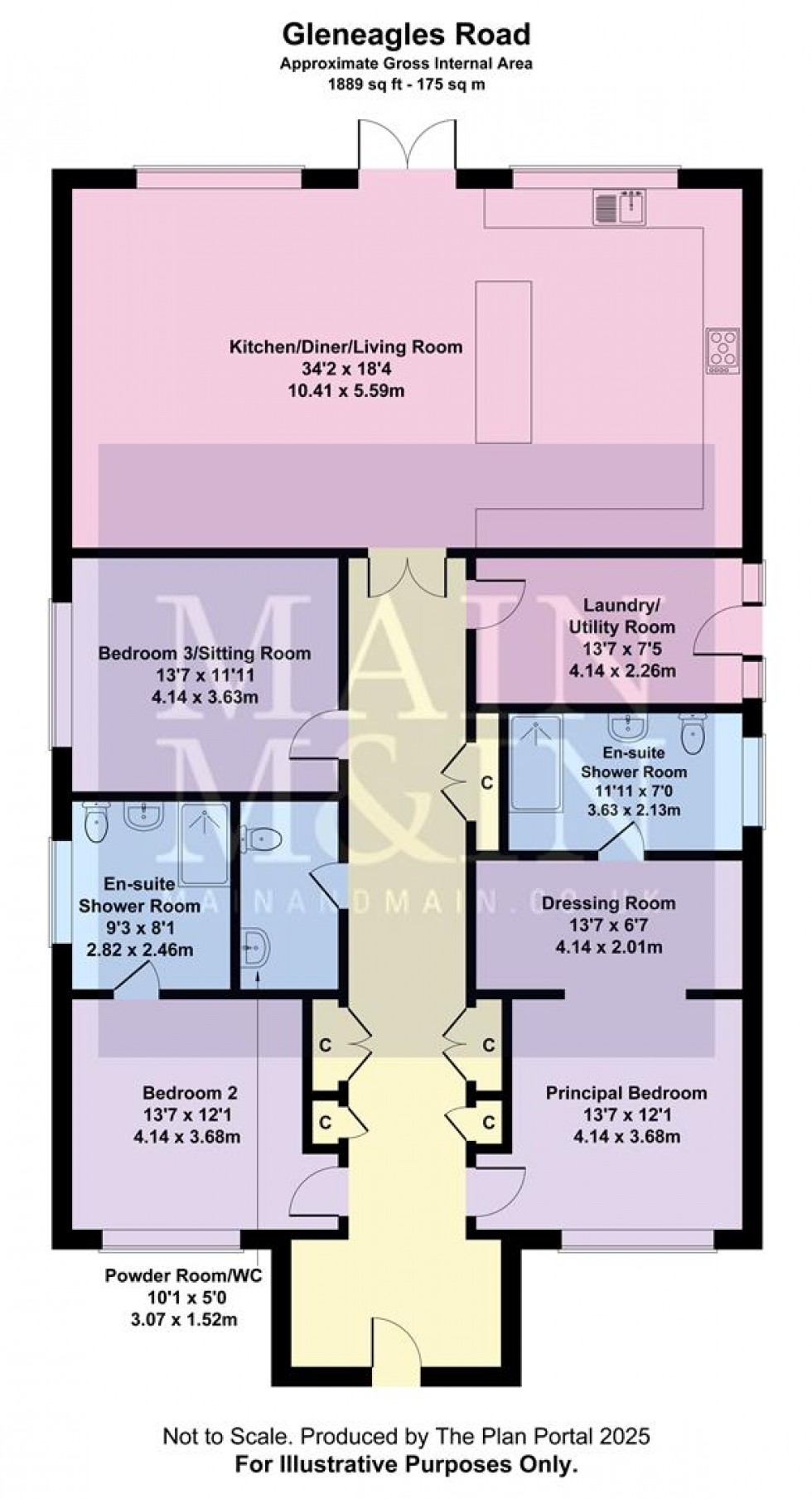 Floorplan for Gleneagles Road, Heald Green
