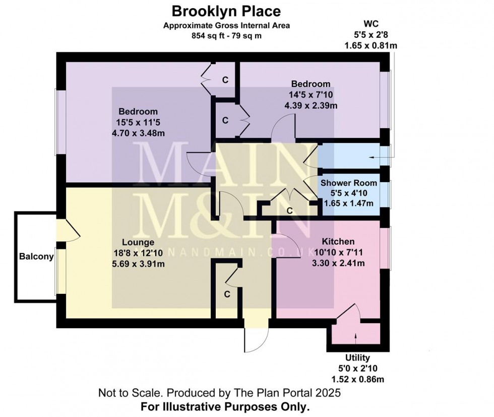 Floorplan for Brooklyn Place, Cheadle