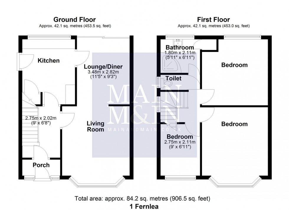 Floorplan for Fernlea, Heald Green, Cheadle