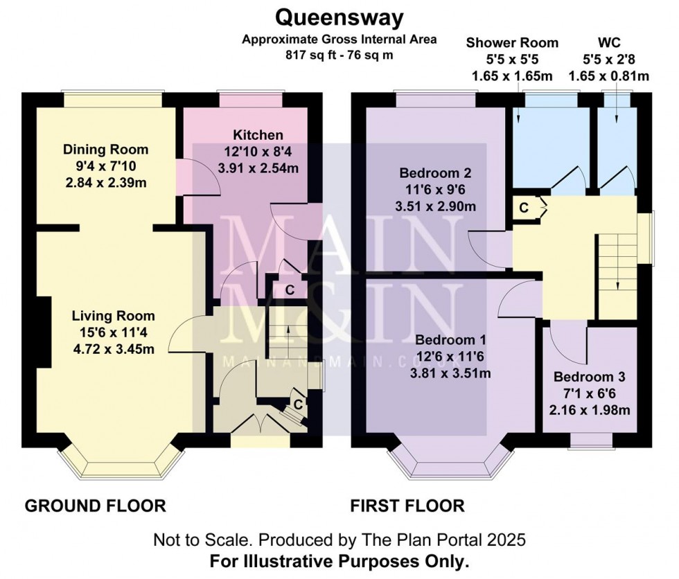 Floorplan for Queensway, Heald Green