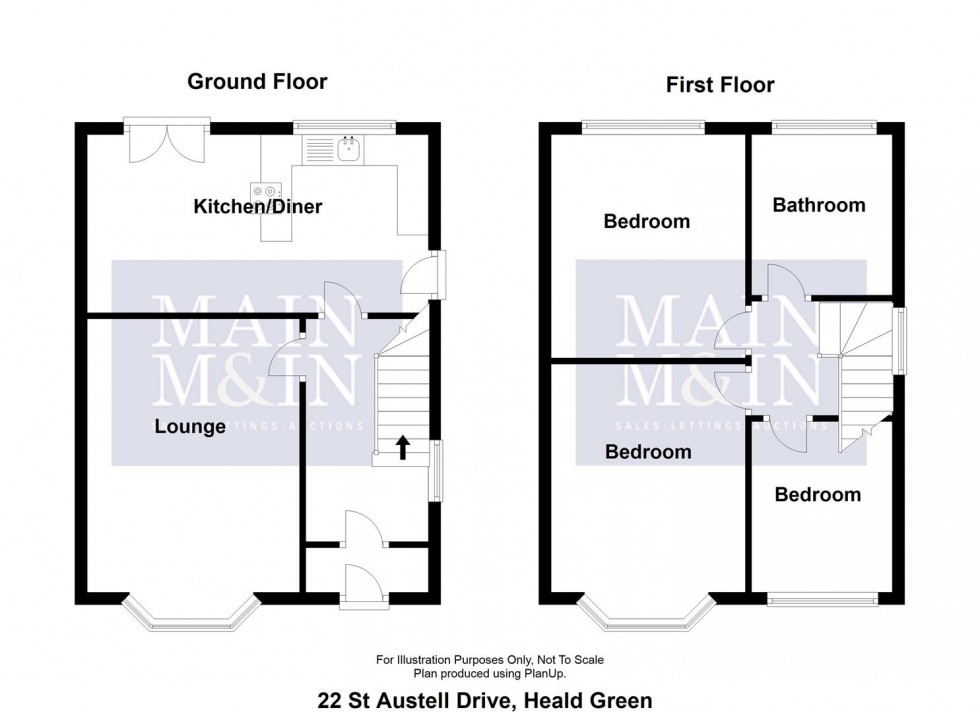 Floorplan for St Austell Drive, Heald Green