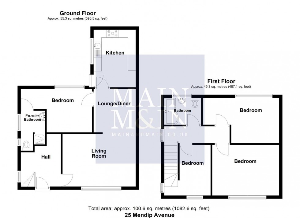 Floorplan for Mendip Avenue, Manchester