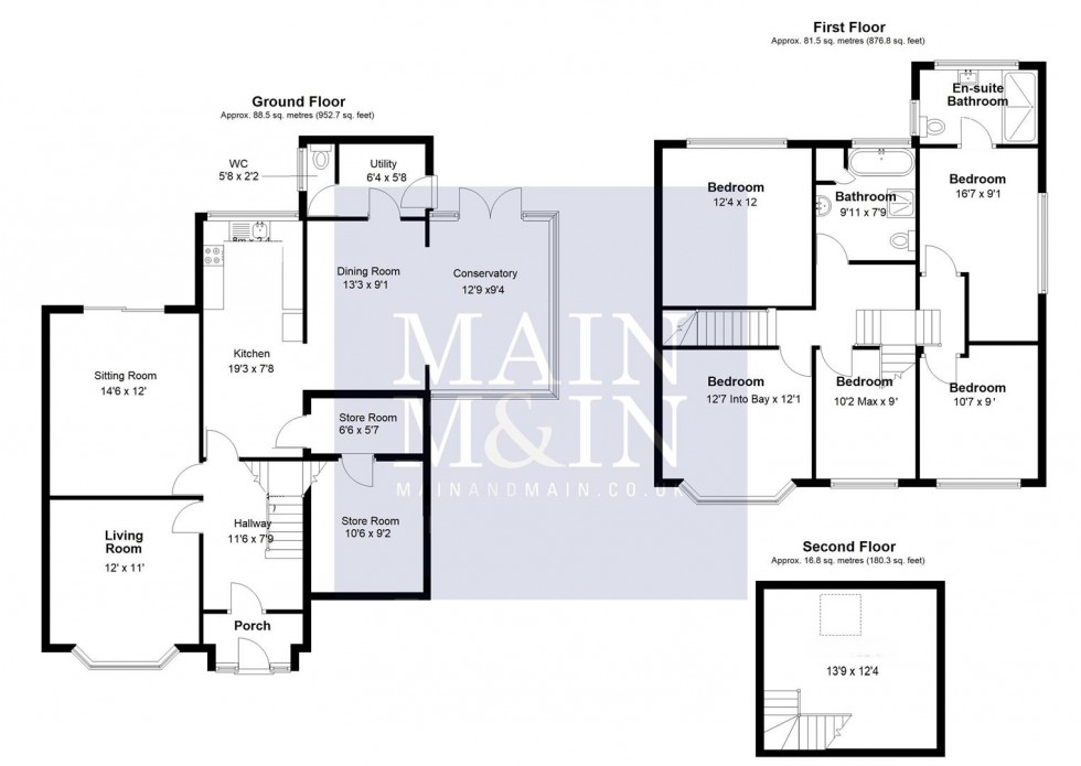Floorplan for Cross Road, Heald Green