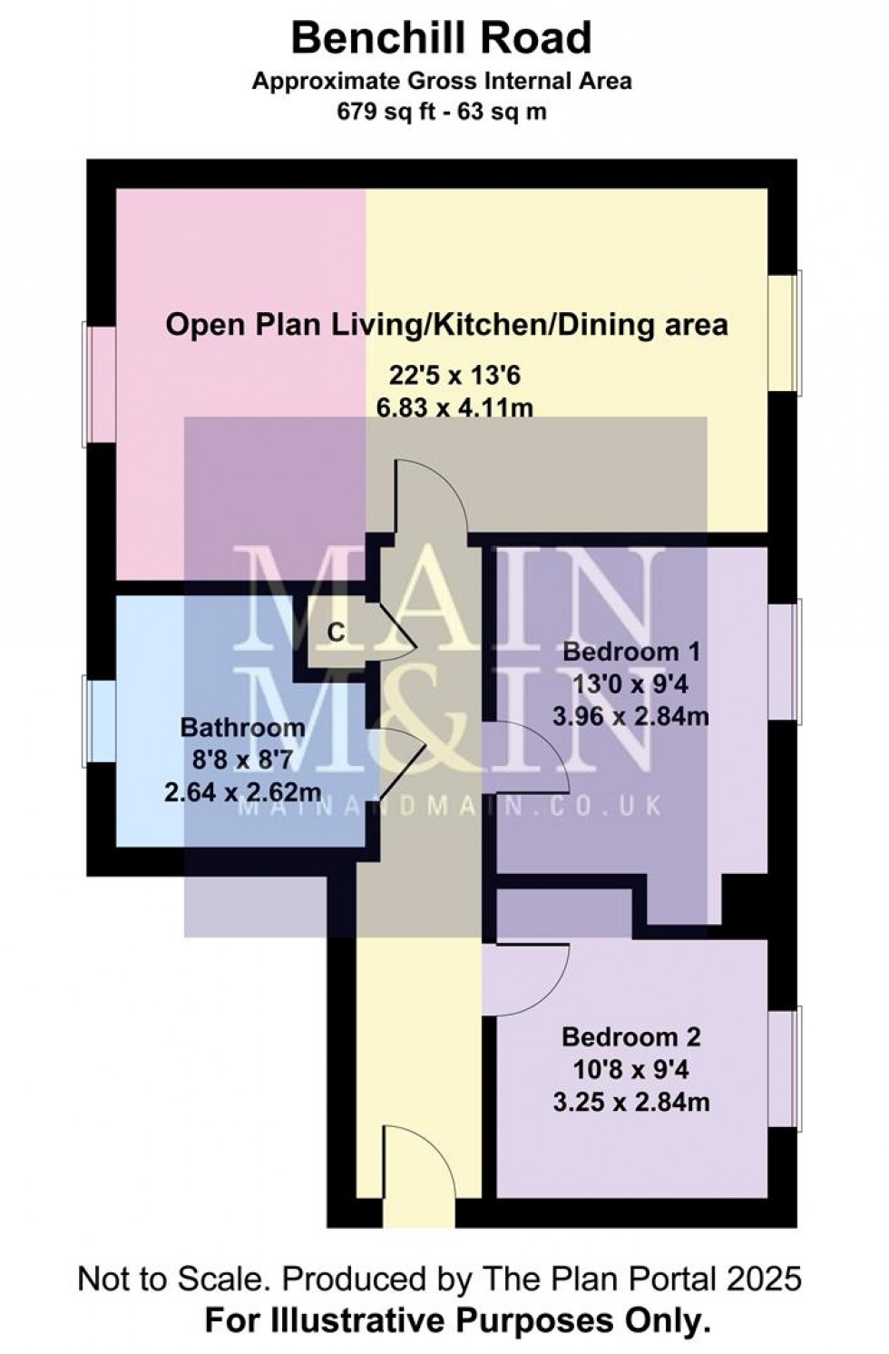 Floorplan for Benchill Road, Wythenshawe