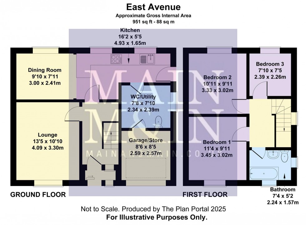 Floorplan for East Avenue, Heald Green