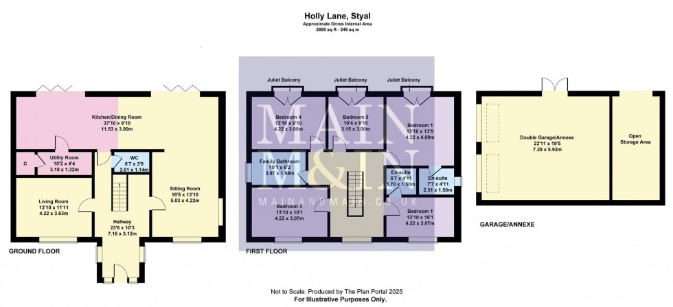 Floorplan for Holly Lane, Styal