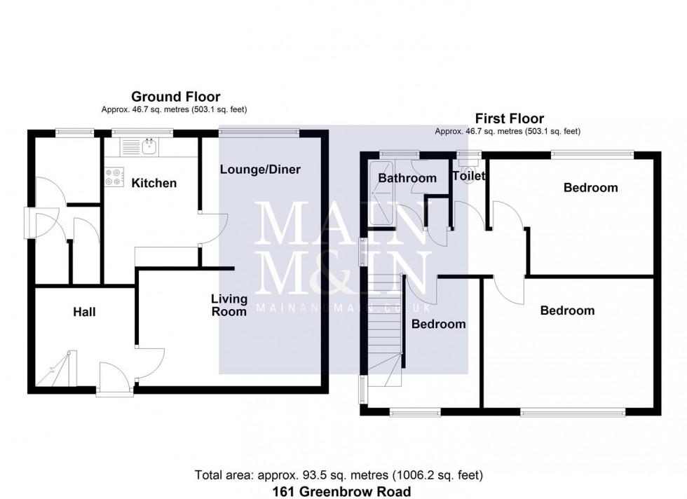 Floorplan for Greenbrow Road, Manchester