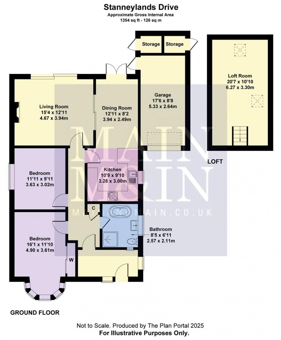 Floorplan for Stanneylands Drive, Wilmslow