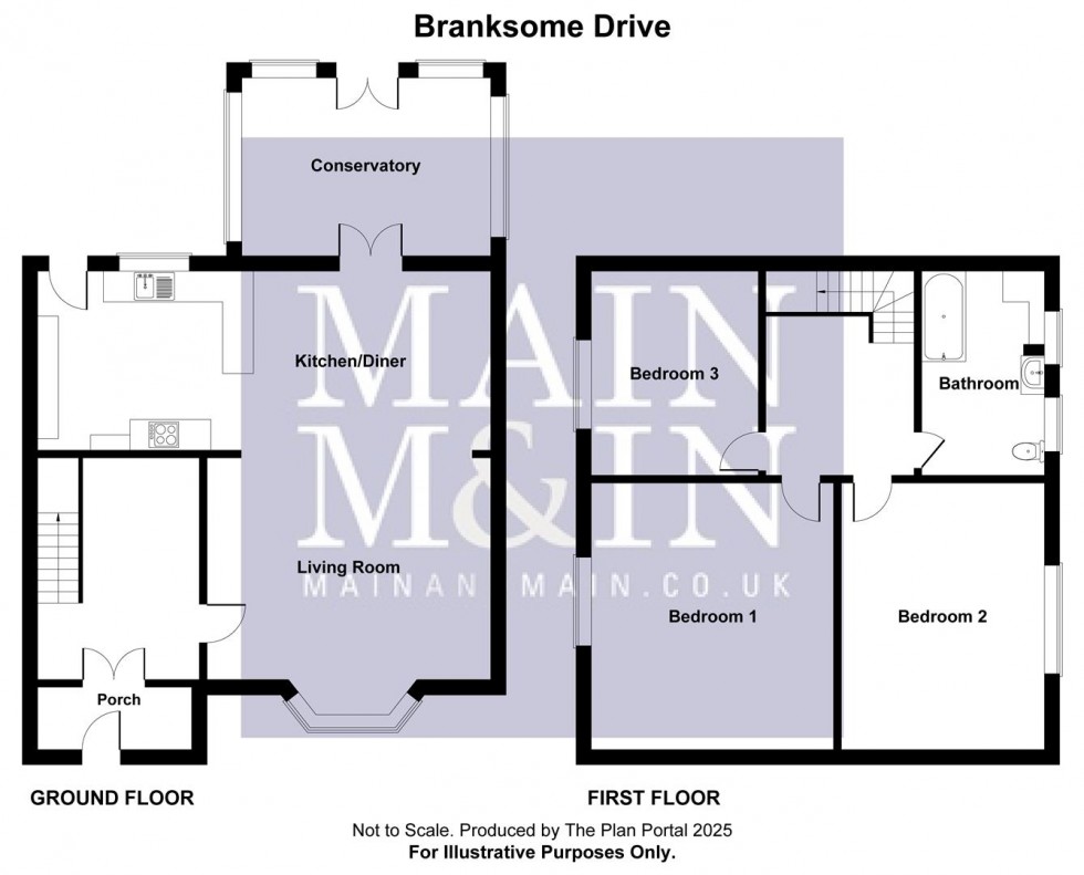 Floorplan for Branksome Drive, Heald Green, Cheadle