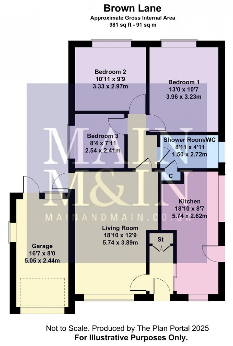 Floorplan for Brown Lane, Heald Green