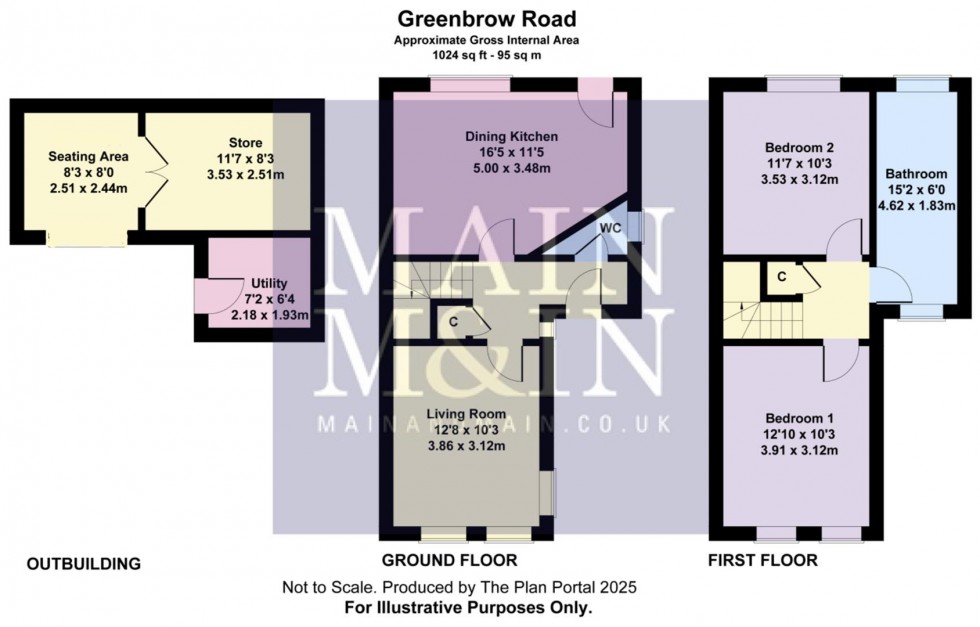 Floorplan for Greenbrow Road, Newall Green