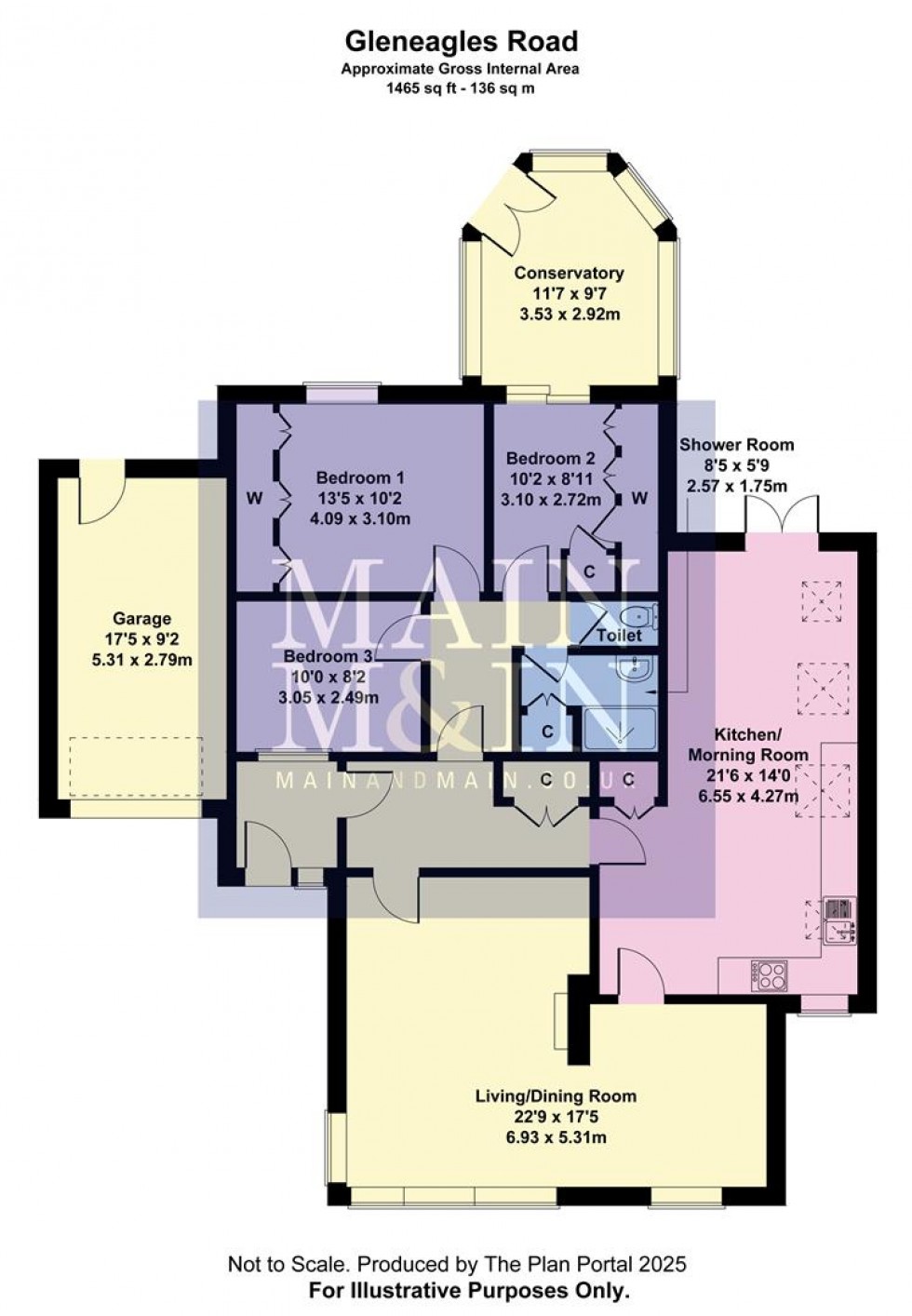 Floorplan for Gleneagles Road, Heald Green