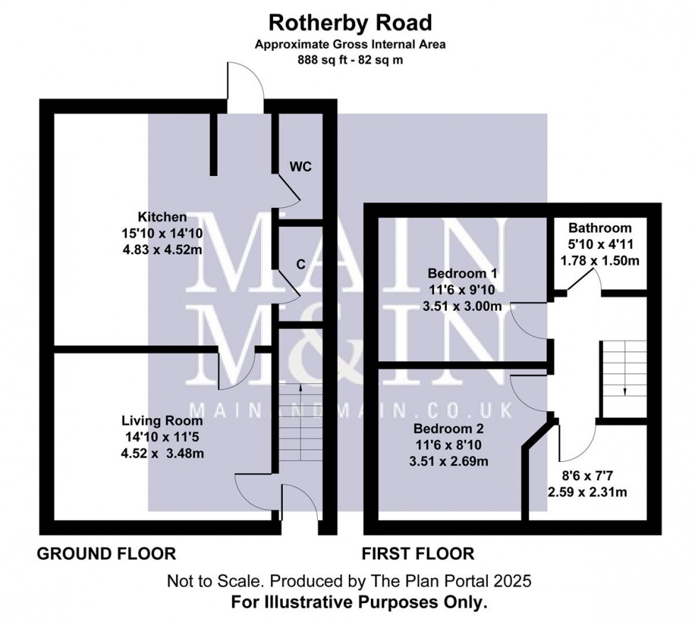 Floorplan for Rotherby Road, Manchester