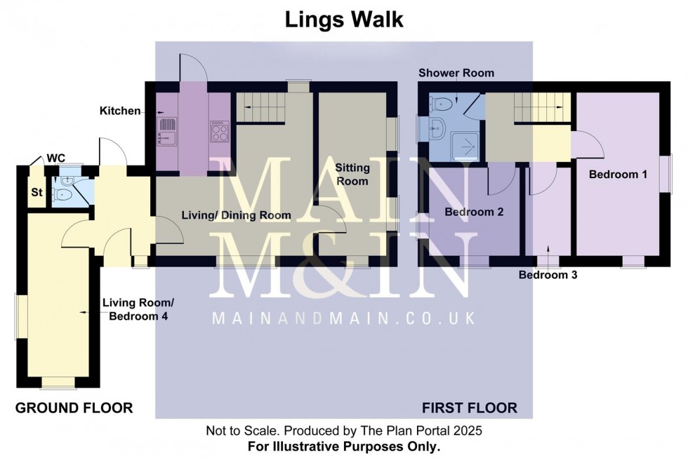 Floorplan for Lings Walk, Peel Hall, Manchester