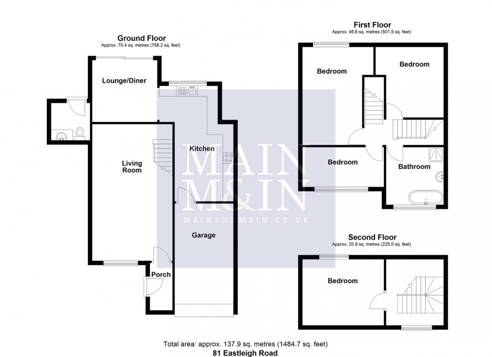 Floorplan for Eastleigh Road, Heald Green, Cheadle