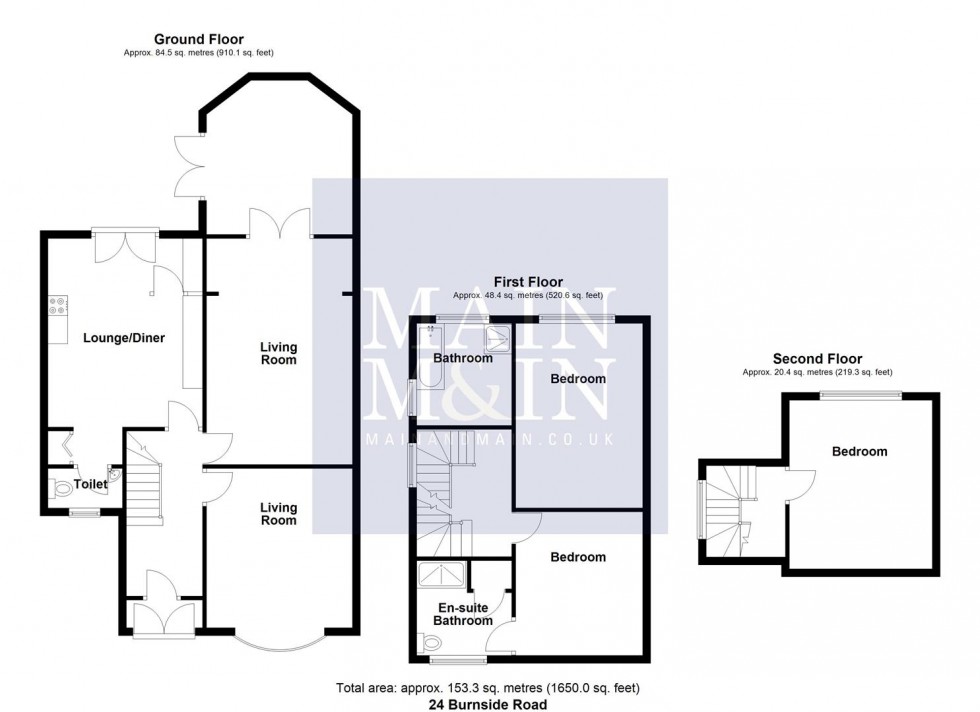 Floorplan for 24 Burnside RoadGatleyCheadleCheshire