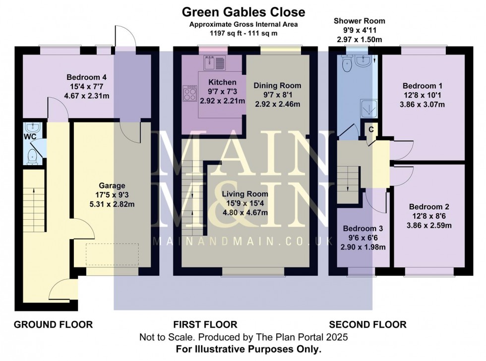 Floorplan for Green Gables Close, Heald Green