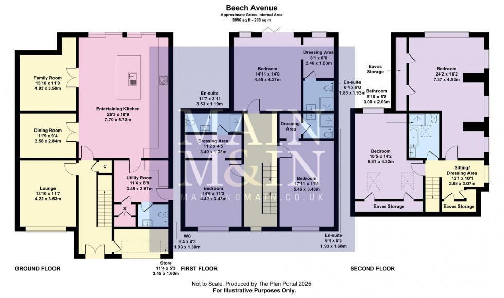 Floorplan for Beech Avenue, Gatley