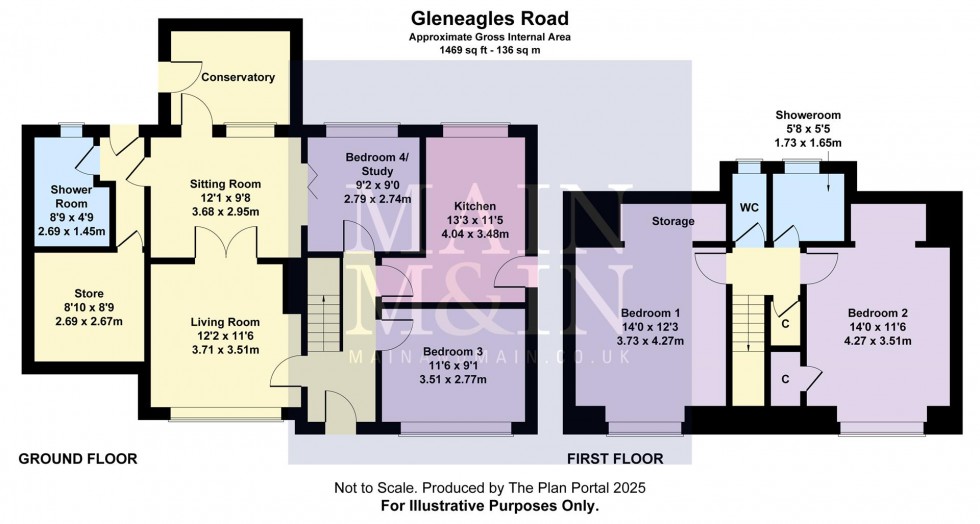 Floorplan for Gleneagles Road, Heald Green