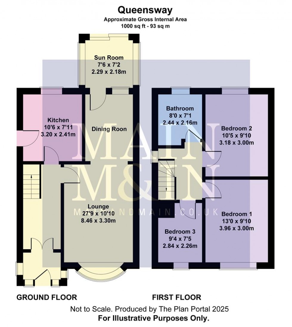 Floorplan for Queensway, Heald Green
