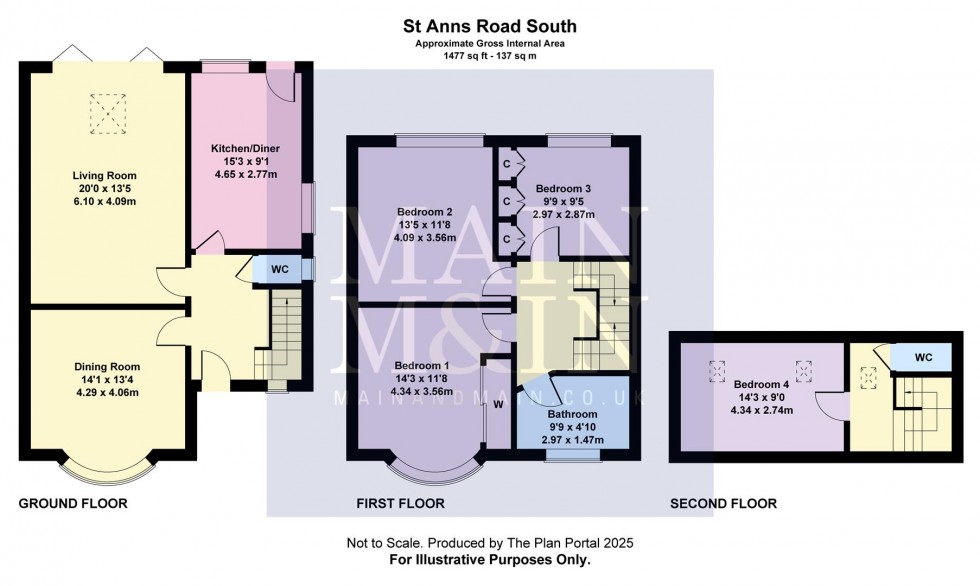 Floorplan for St. Anns Road South, Heald Green