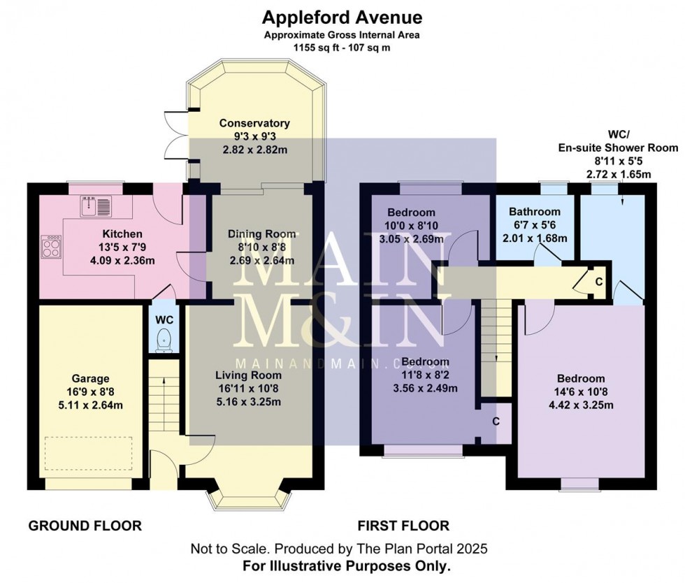 Floorplan for Appleford Avenue, Newall Green