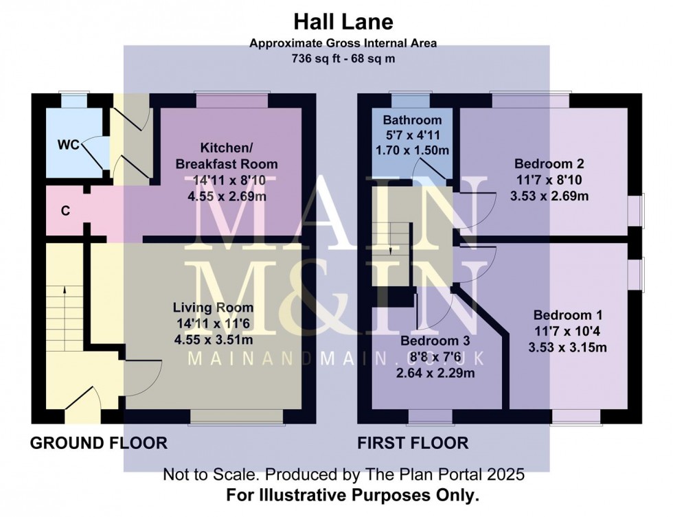 Floorplan for Hall Lane, Baguley, Manchester