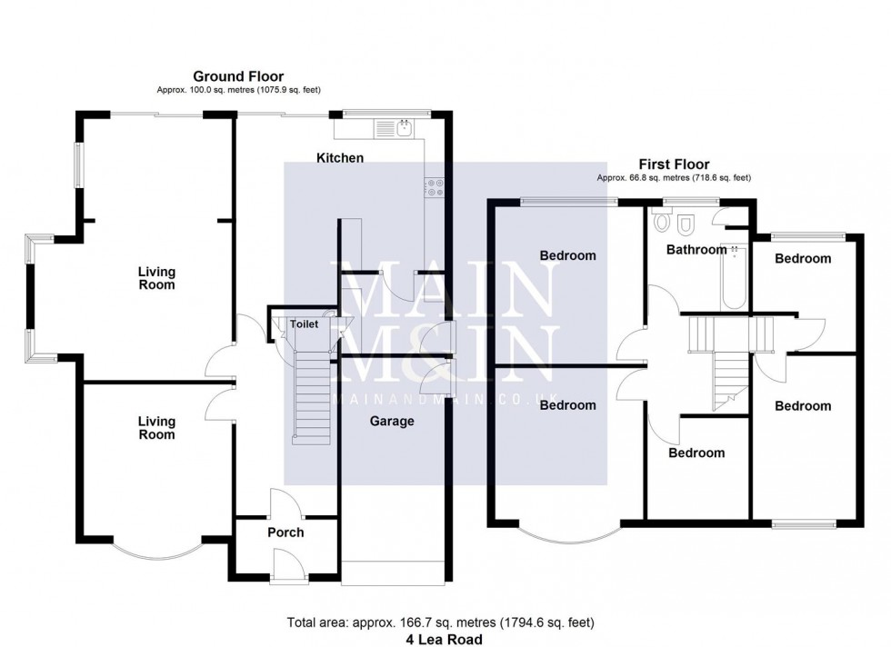 Floorplan for Lea Road, Heald Green