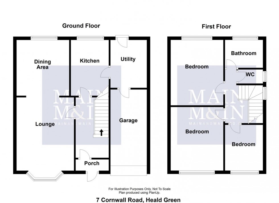 Floorplan for Cornwall Road, Heald Green