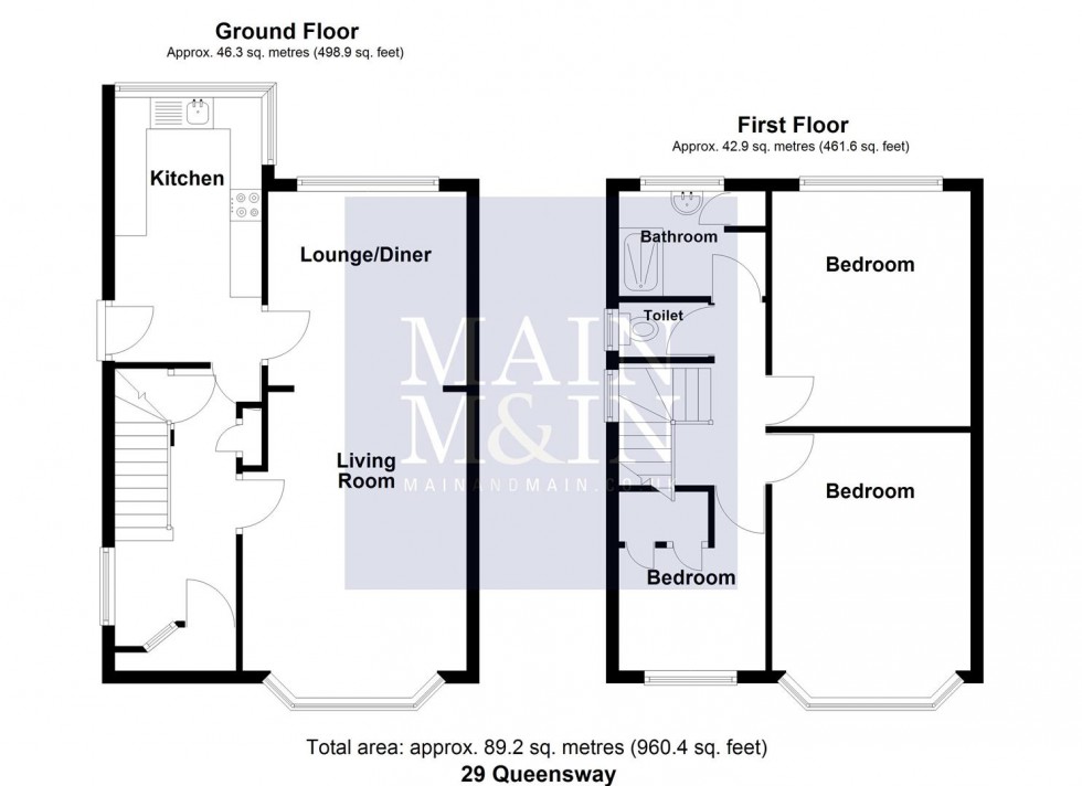 Floorplan for Queensway, Heald Green, Cheadle
