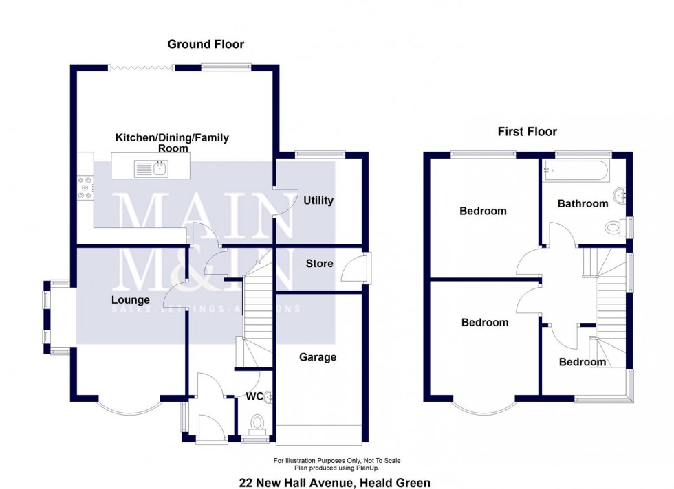 Floorplan for New Hall Avenue, Heald Green
