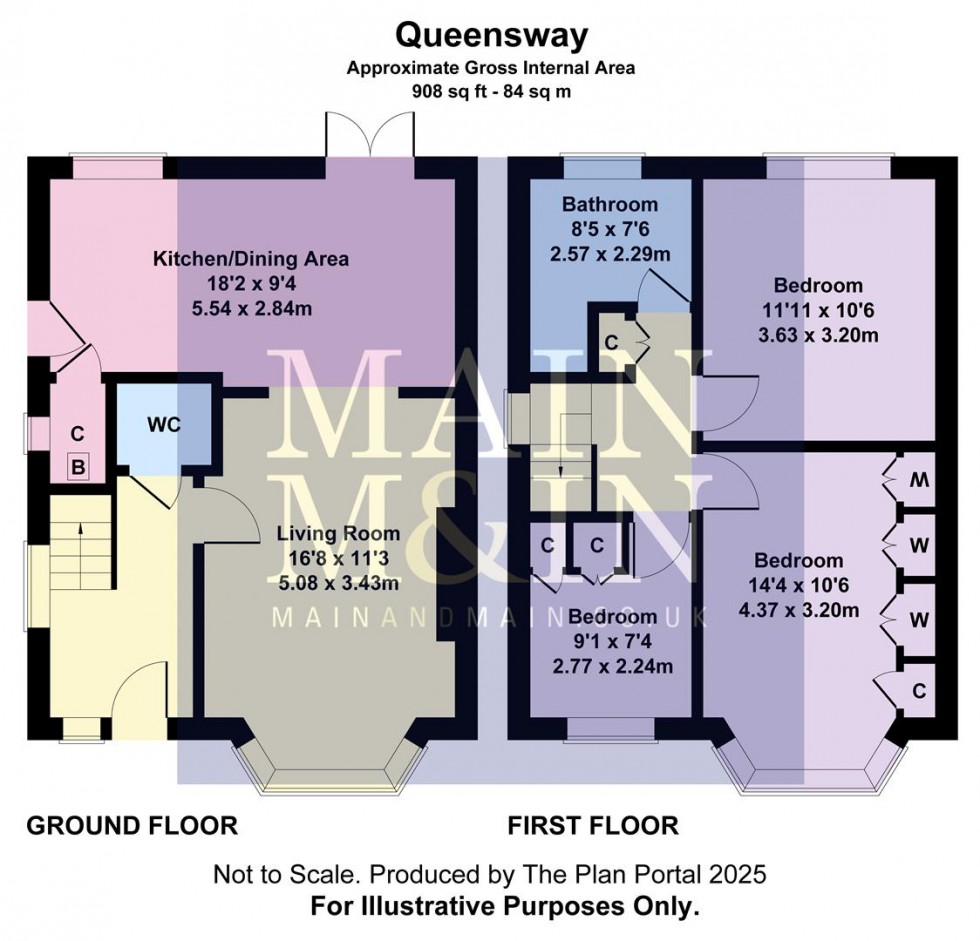 Floorplan for Queensway, Heald Green