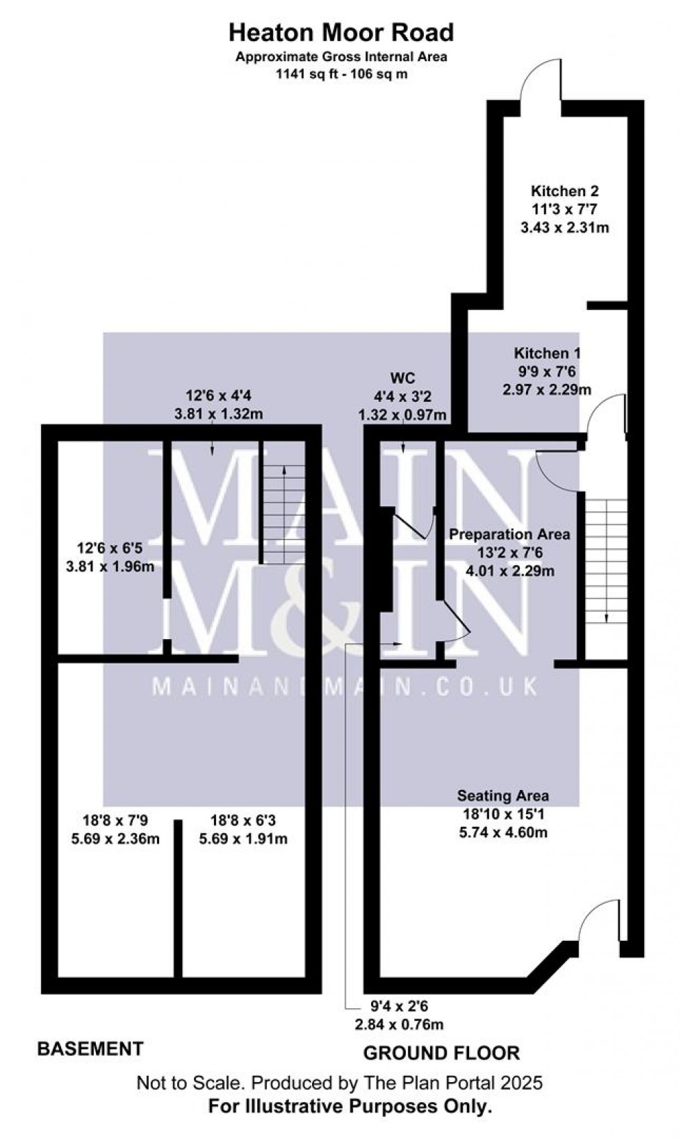 Floorplan for Heaton Moor Road, Heaton Moor Stockport