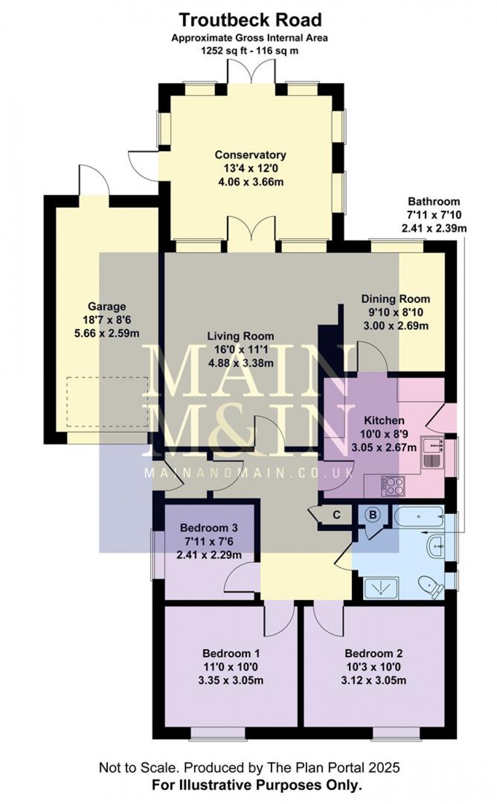 Floorplan for Troutbeck Road, Gatley, Cheadle