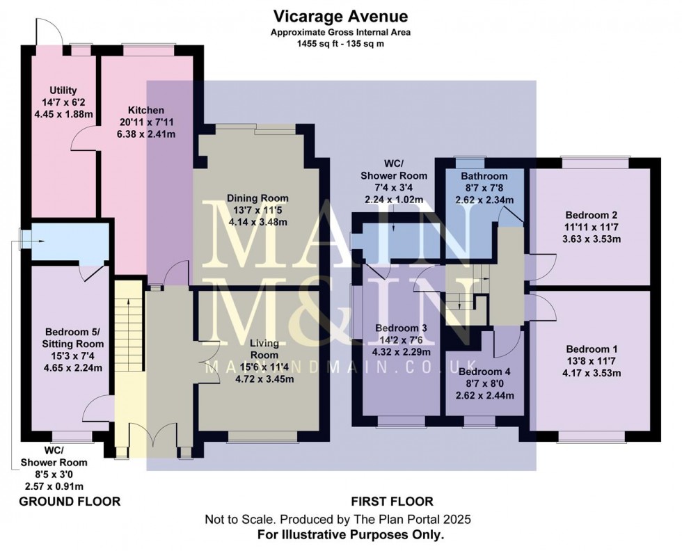 Floorplan for Vicarage Avenue, Cheadle Hulme