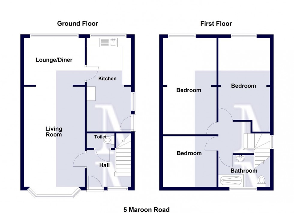 Floorplan for Maroon Road, Moss Nook