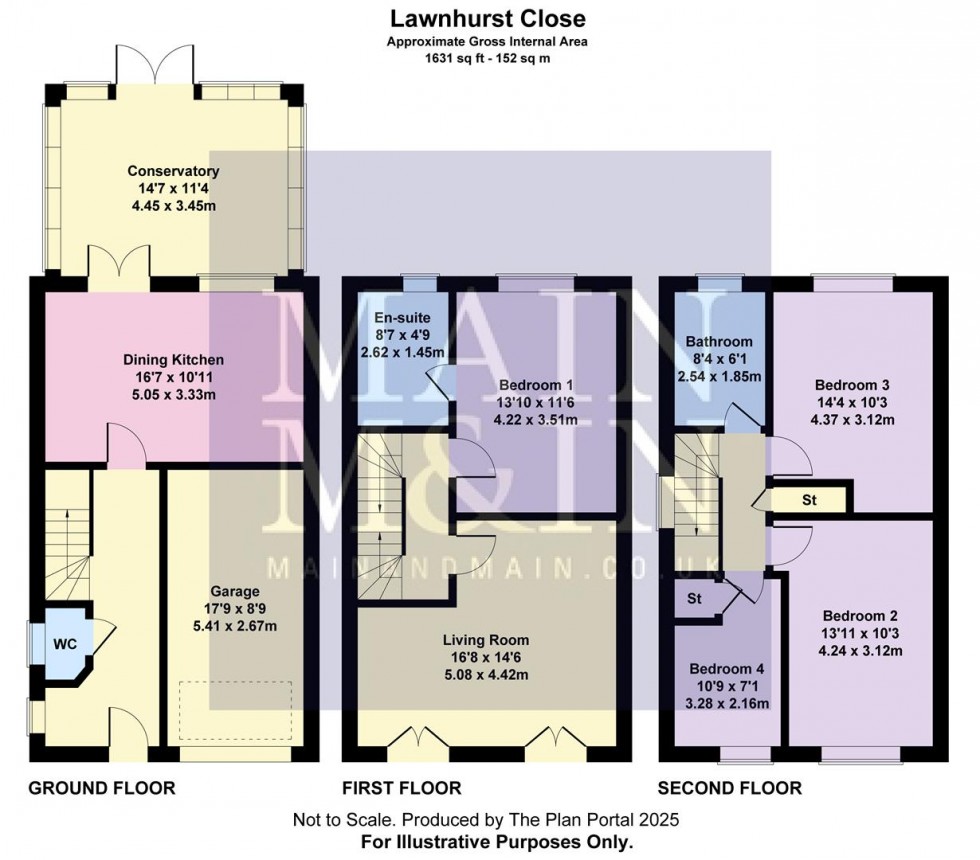 Floorplan for Lawnhurst Close, Cheadle Hulme